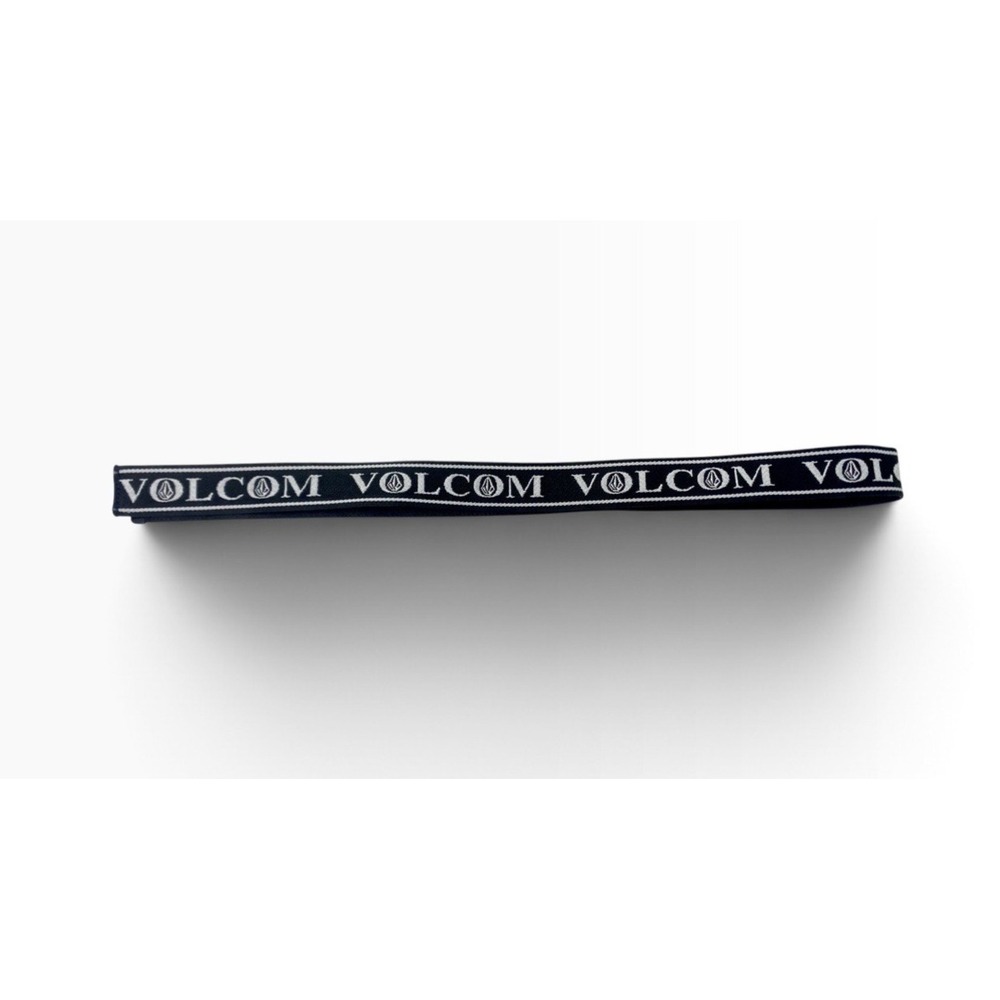 Volcom Mens Fabric Black White Logo Belt 44" Long Skater Surfer Brand NO BUCKLE